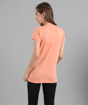 KOTTY Graphic Print Women Round Neck Pink T-Shirt 