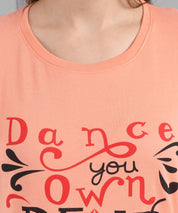 KOTTY Graphic Print Women Round Neck Pink T-Shirt 