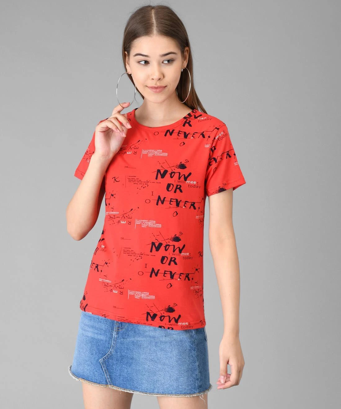 KOTTY Womens Attractive Casual T-Shirt