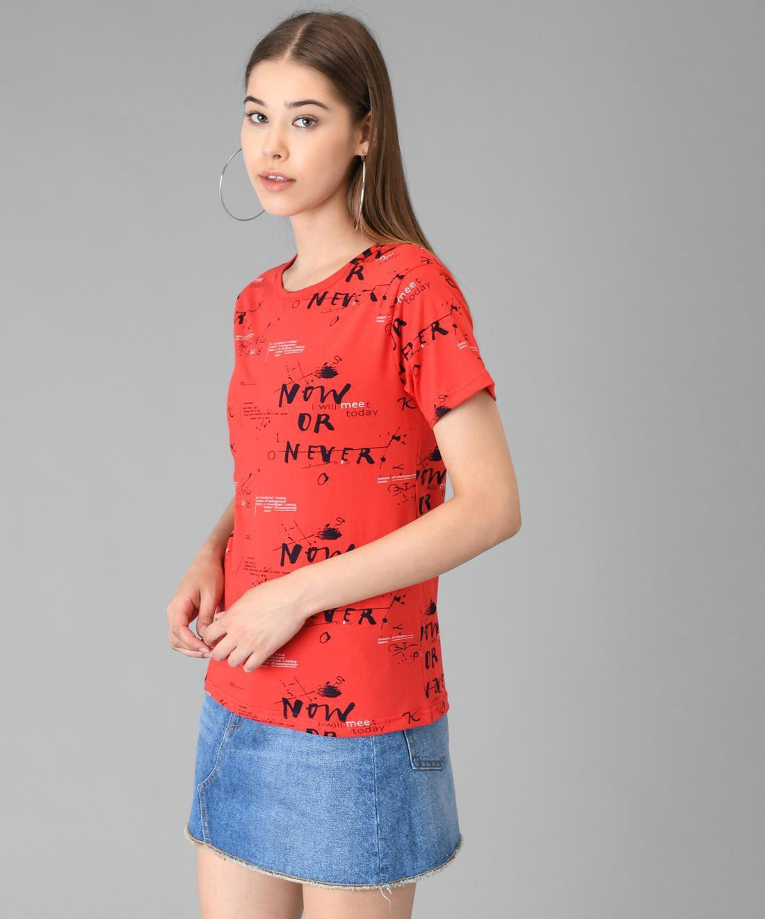 KOTTY Womens Attractive Casual T-Shirt
