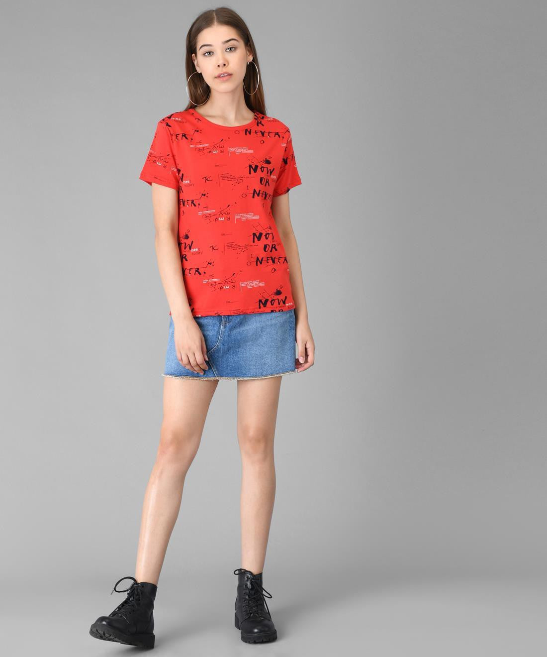 KOTTY Womens Attractive Casual T-Shirt