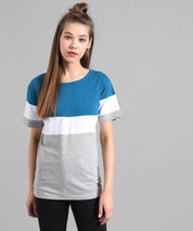 KOTTY Printed Women Round Neck Multicolor T-Shirt 