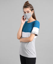 KOTTY Printed Women Round Neck Multicolor T-Shirt 