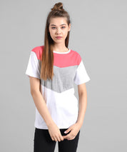 KOTTY Printed Women Round Neck Multicolor T-Shirt 