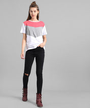 KOTTY Printed Women Round Neck Multicolor T-Shirt 