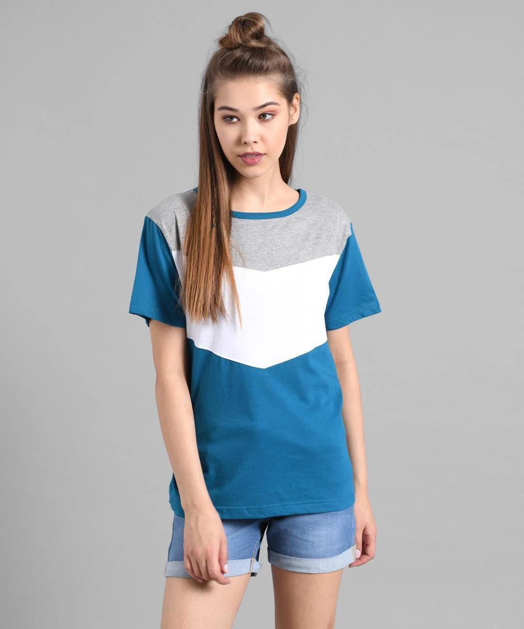 KOTTY Printed Women Round Neck Multicolor T-Shirt 