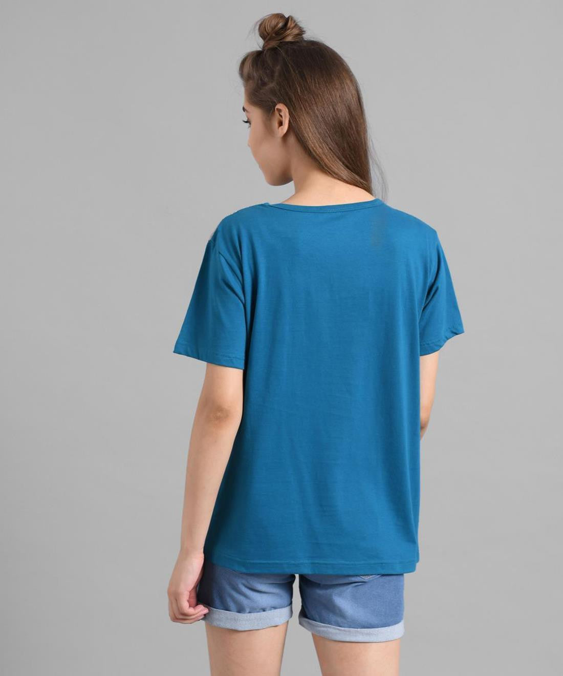 KOTTY Printed Women Round Neck Multicolor T-Shirt 