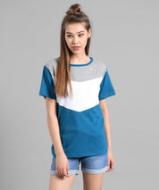 KOTTY Printed Women Round Neck Multicolor T-Shirt 