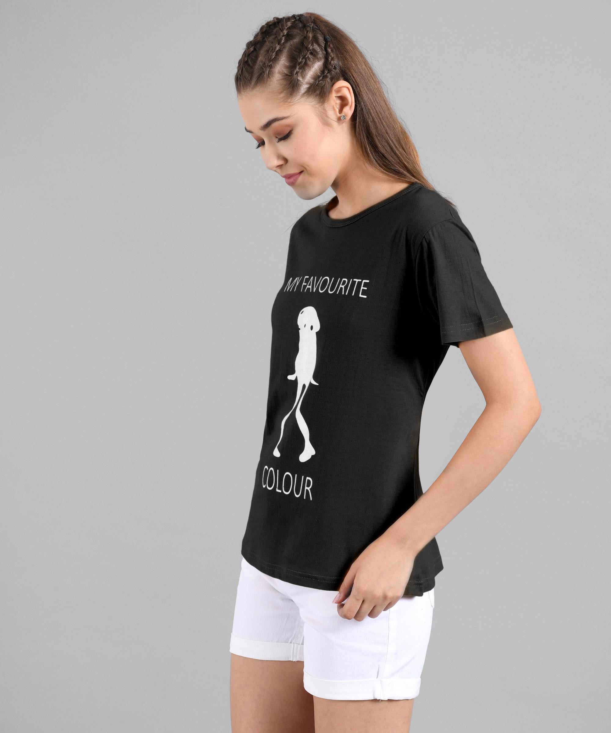 KOTTY Printed Women Round Neck Grey T-Shirt 