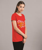 KOTTY Printed Women Round Neck Multicolor T-Shirt 
