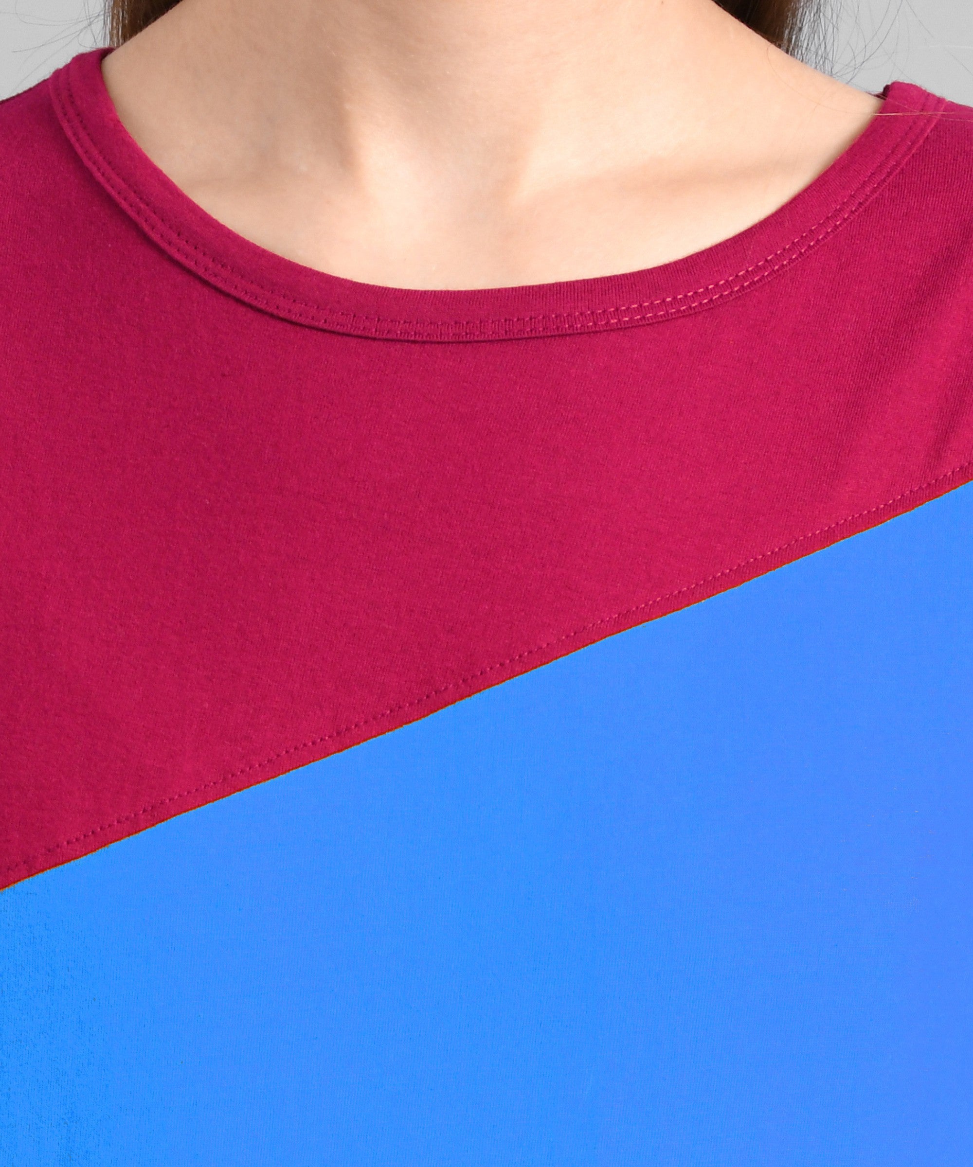 KOTTY Colorblock Women Round Neck Multicolor T-Shirt 