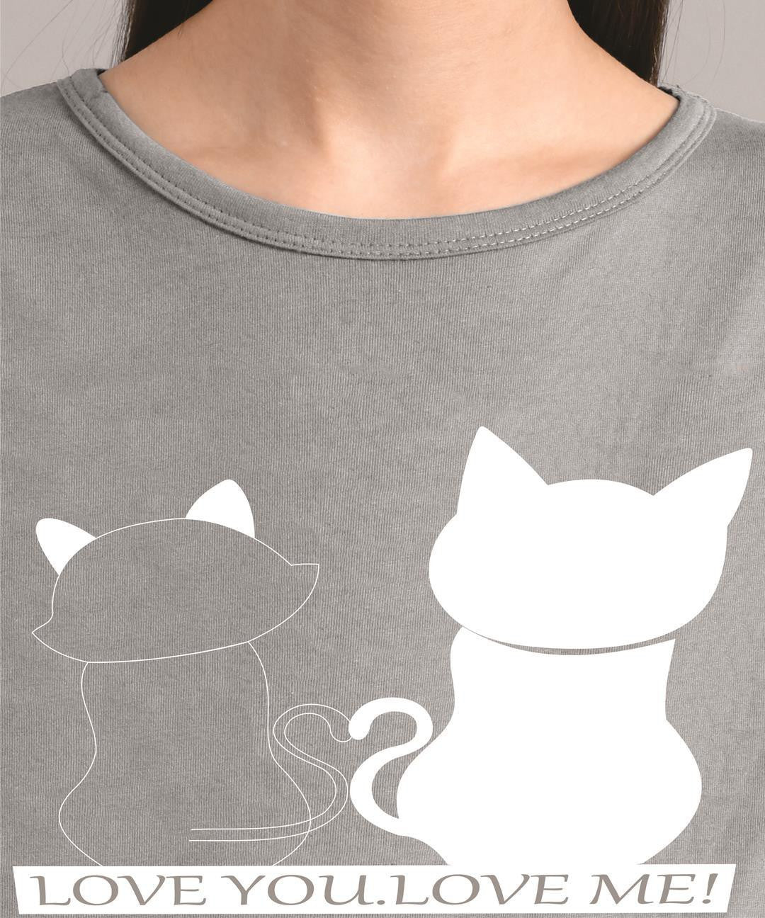 KOTTY Women's Solid Regular Fit T-Shirt