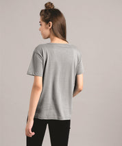 KOTTY Women's Solid Regular Fit T-Shirt