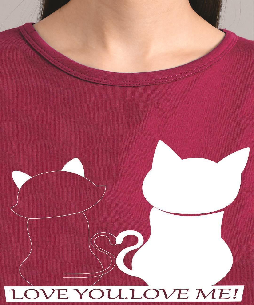 KOTTY Women's Solid Regular Fit T-Shirt