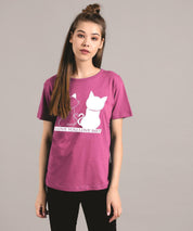 KOTTY Women's Solid Regular Fit T-Shirt