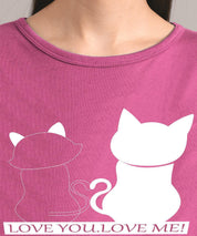 KOTTY Women's Solid Regular Fit T-Shirt