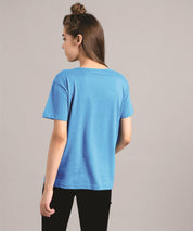 KOTTY Women's Solid Regular Fit T-Shirt