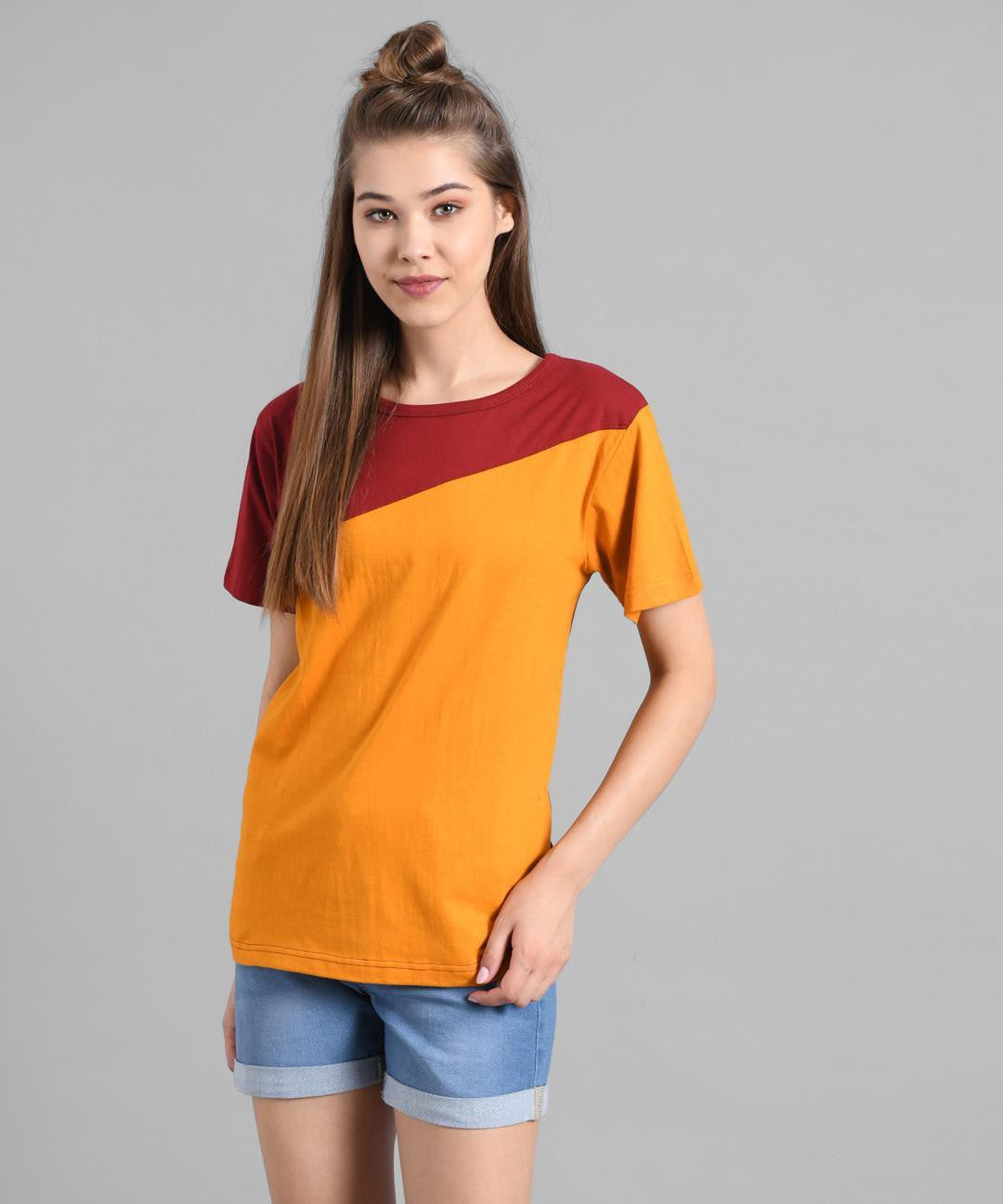 KOTTY Printed Women Round Neck Multicolor T-Shirt 