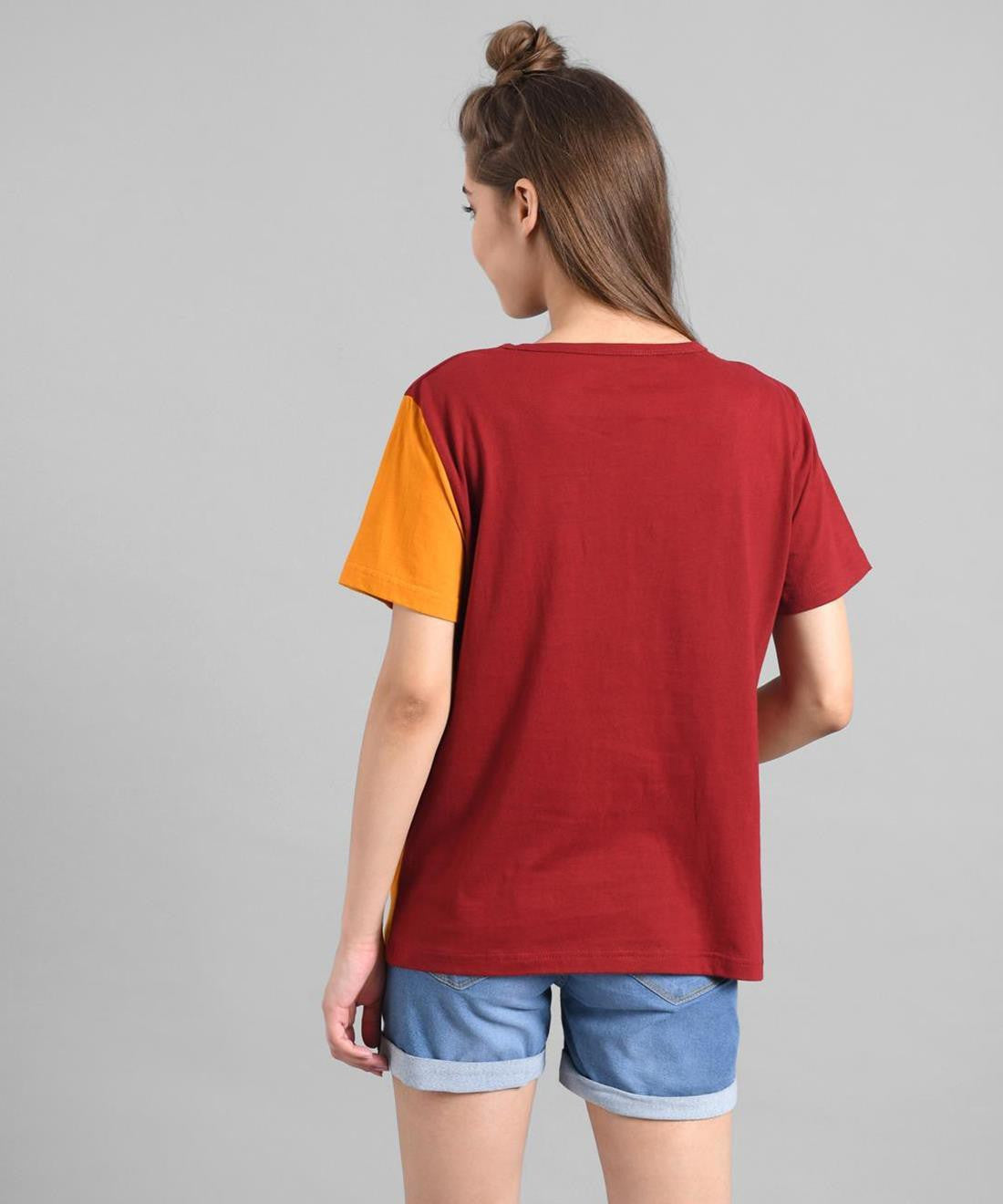 KOTTY Printed Women Round Neck Multicolor T-Shirt 