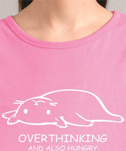 KOTTY Printed Women Round Neck Pink T-Shirt 
