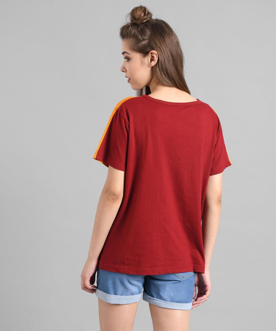 KOTTY Printed Women Round Neck Multicolor T-Shirt 