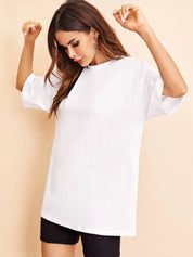 KOTTY Women's Oversized T-Shirts | Cotton Blend||Stylish Prints & Solids||Long Length||Loose fit