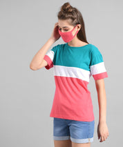 KOTTY Printed Women Round Neck Multicolor T-Shirt 