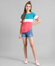 KOTTY Printed Women Round Neck Multicolor T-Shirt 