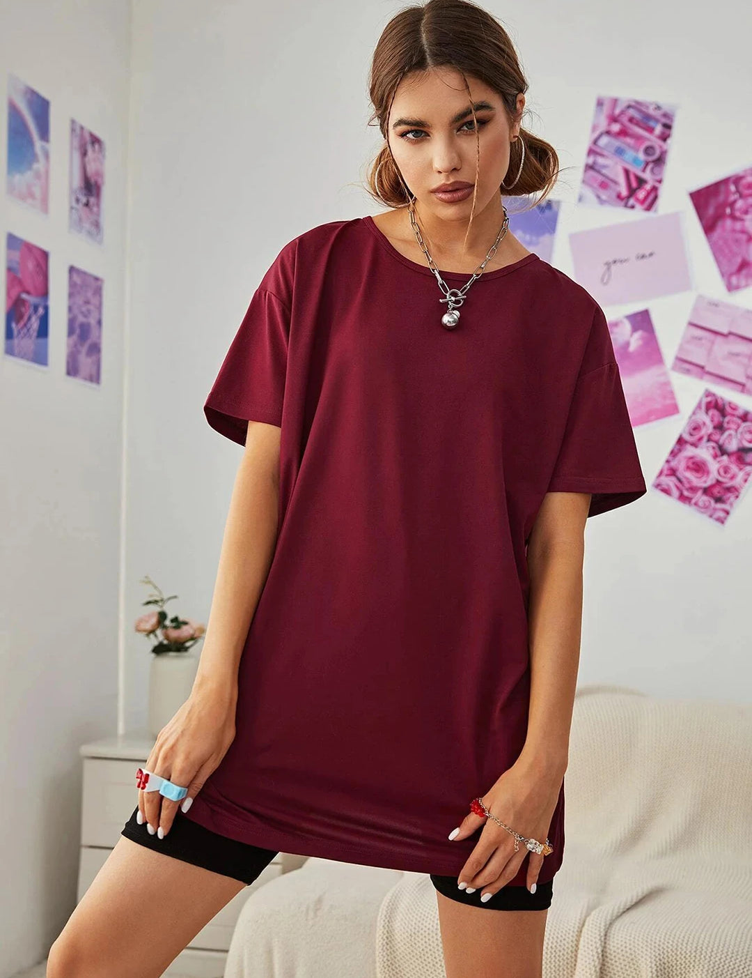 KOTTY Womens Attractive Casual T-Shirt