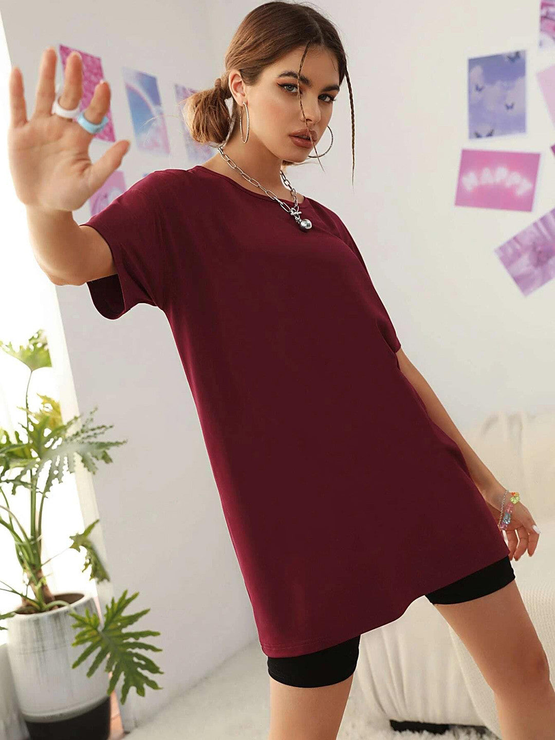 KOTTY Womens Attractive Casual T-Shirt