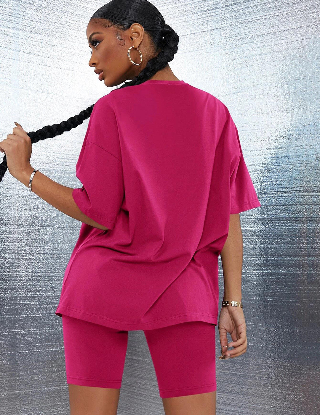 KOTTY Solid Women Round Neck Pink T-Shirt 