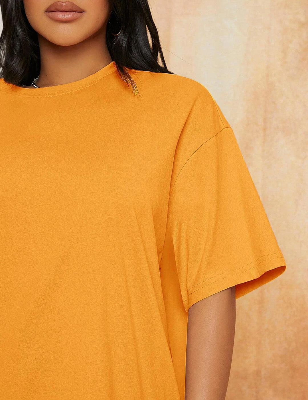 KOTTY Solid Women Round Neck Yellow T-Shirt 