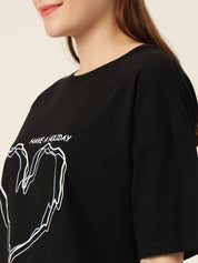 KOTTY Womens Attractive Casual T-Shirt