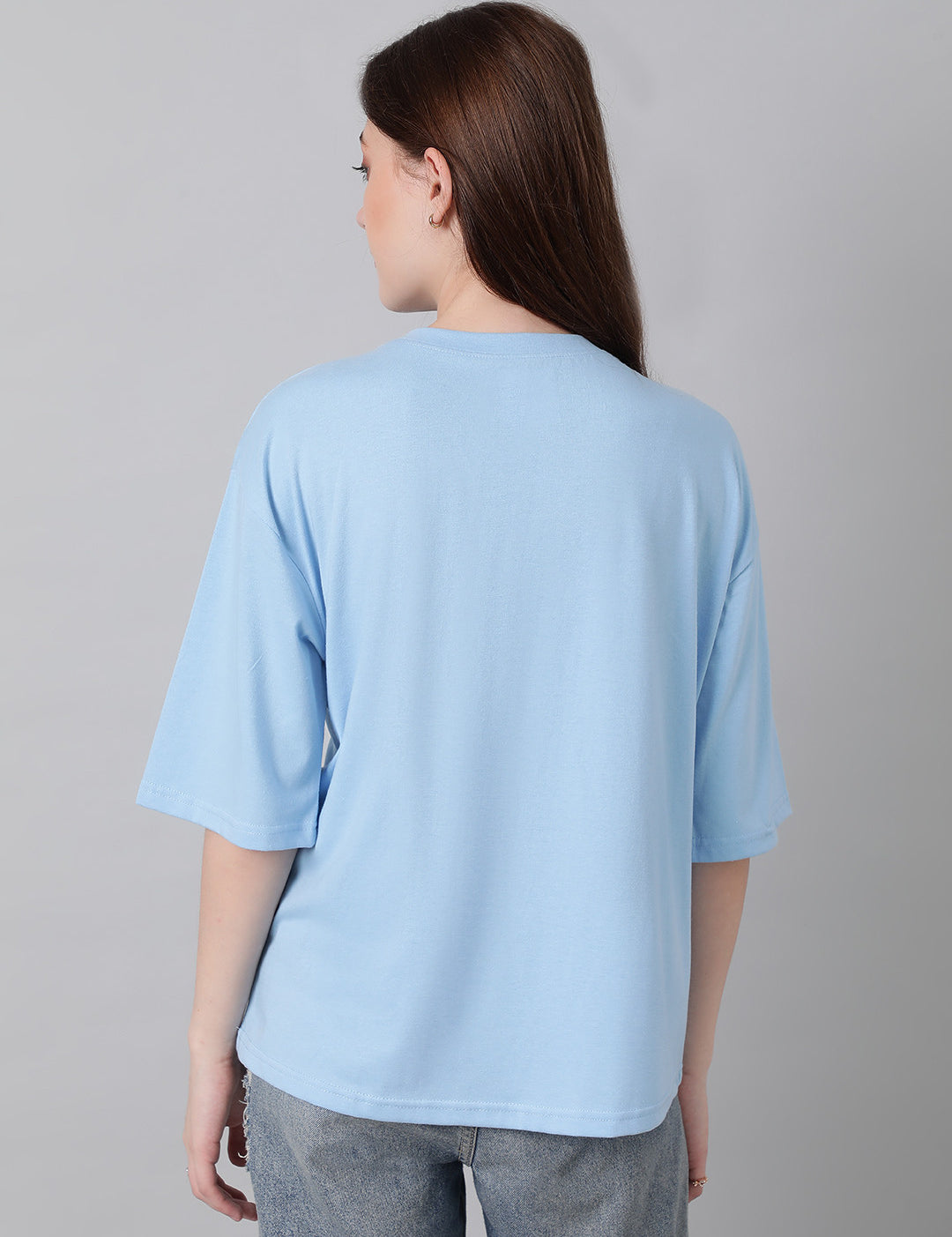 KOTTY Printed Women Round Neck Black T-Shirt 