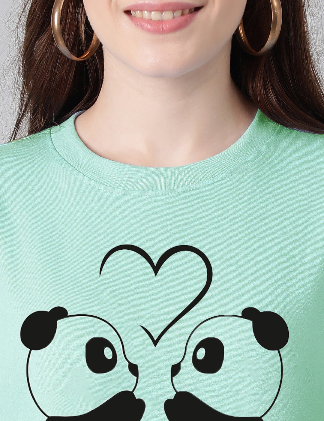 KOTTY Women's Cotton Blend Printed Oversized T-Shirts