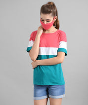 KOTTY Printed Women Round Neck Multicolor T-Shirt 