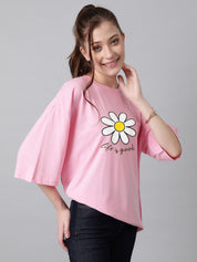 KOTTY Women’s Slit-Side Long T-Shirt – Loose Casual Wear with Side Slits