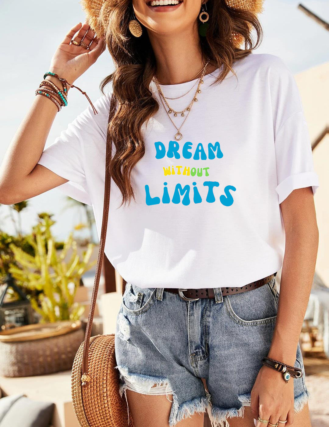 KOTTY Typography Women Round Neck White T-Shirt 