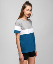KOTTY Printed Women Round Neck Multicolor T-Shirt 