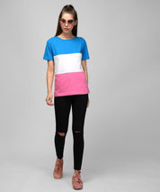 KOTTY Printed Women Round Neck Multicolor T-Shirt 