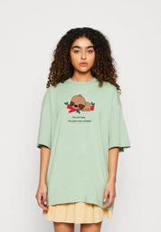 KOTTY Printed Women Round Neck Green T-Shirt 