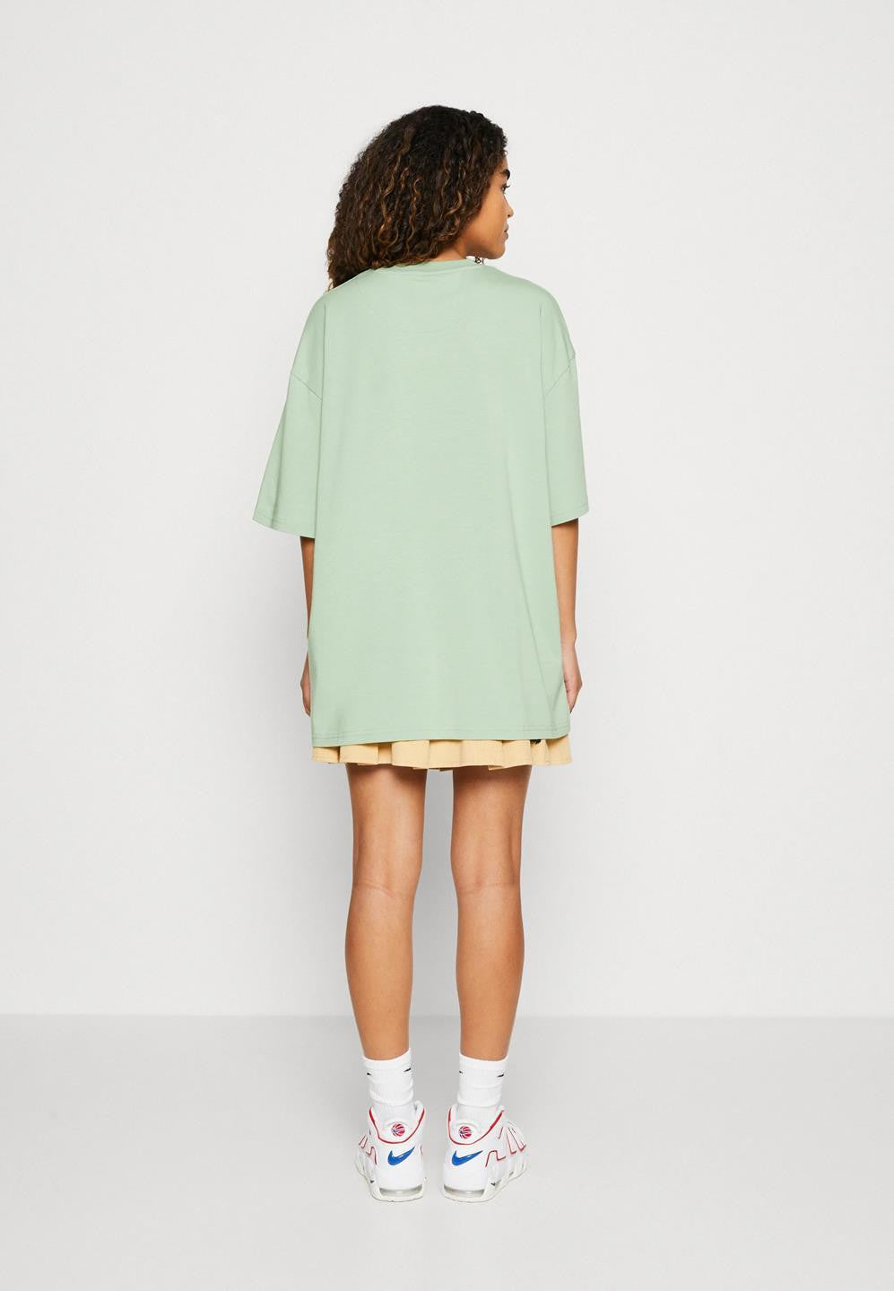 KOTTY Printed Women Round Neck Green T-Shirt 