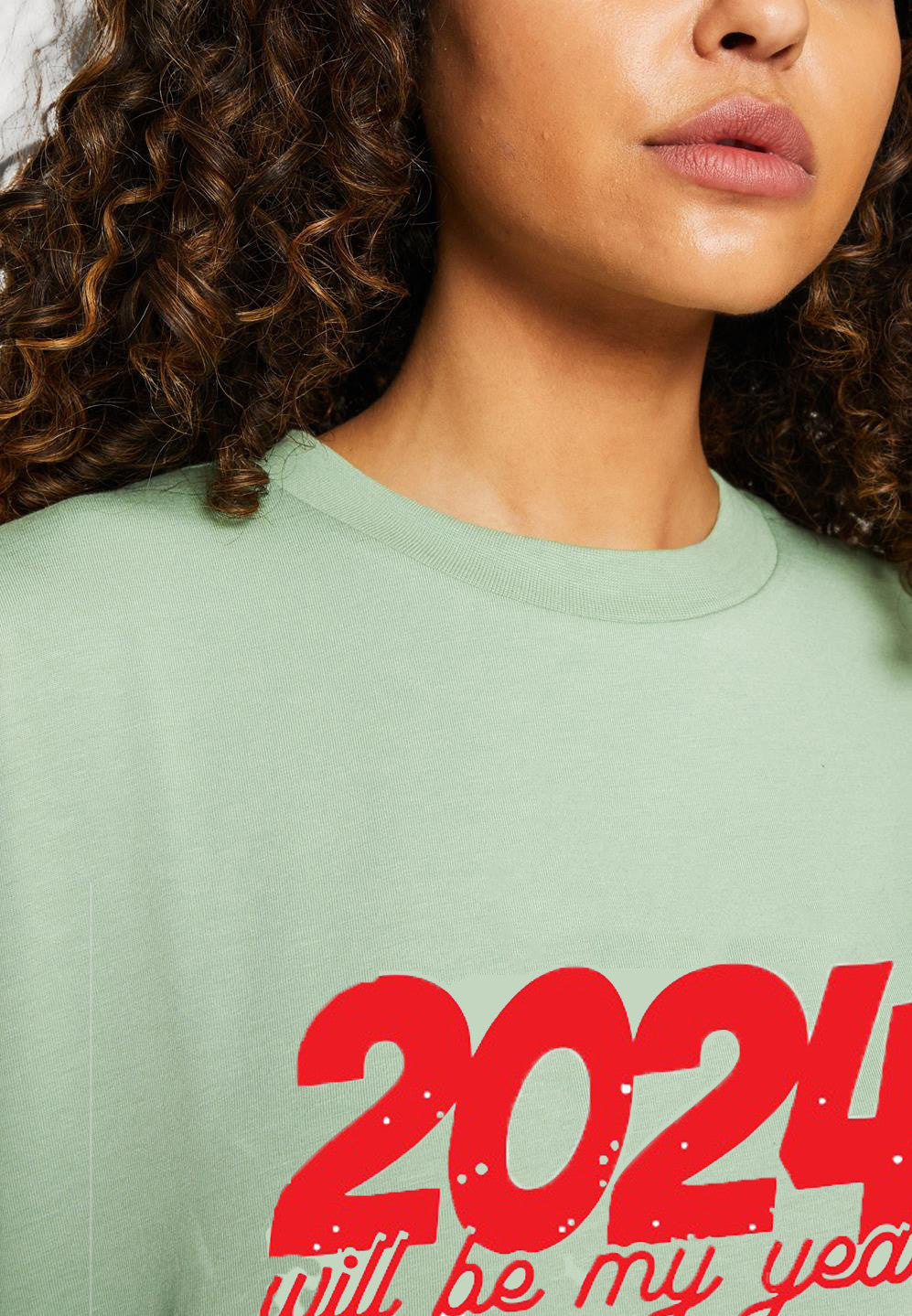 KOTTY Printed Women Round Neck Green T-Shirt 