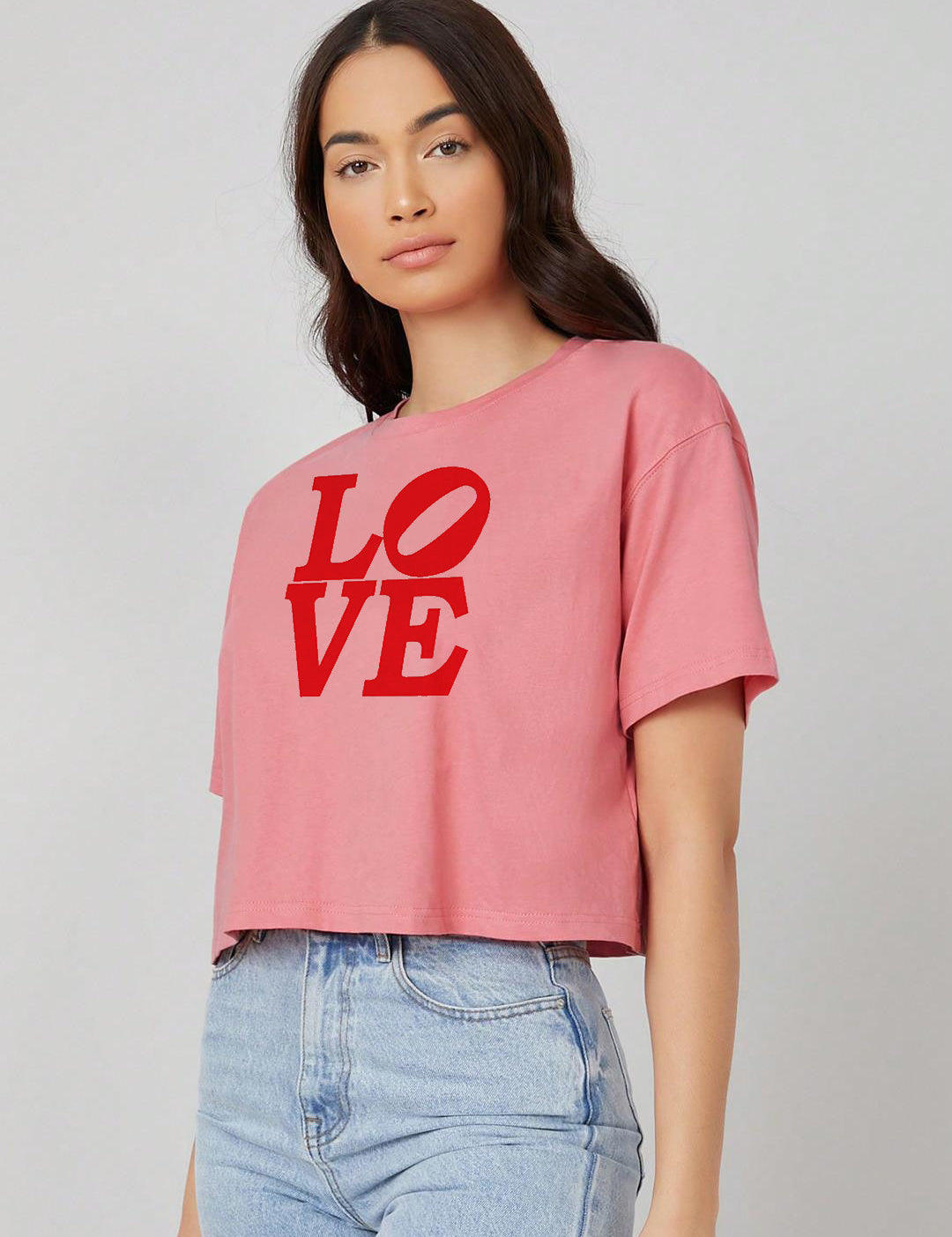 KOTTY Typography Women Round Neck Pink T-Shirt 