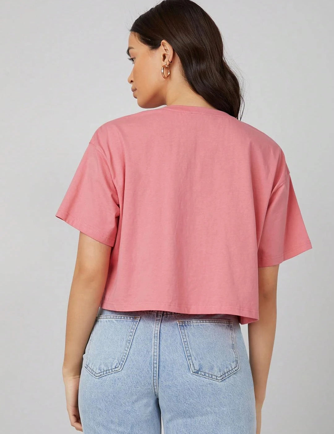 KOTTY Printed Women Round Neck Pink T-Shirt 