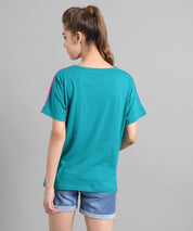 KOTTY Colorblock Women Round Neck Multicolor T-Shirt 
