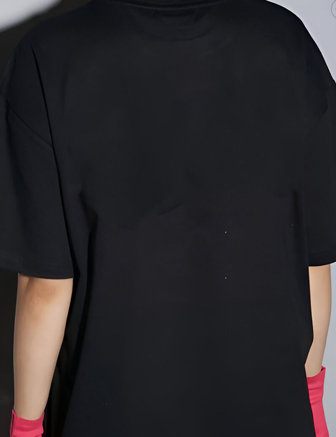 KOTTY Printed Women Round Neck Black T-Shirt 