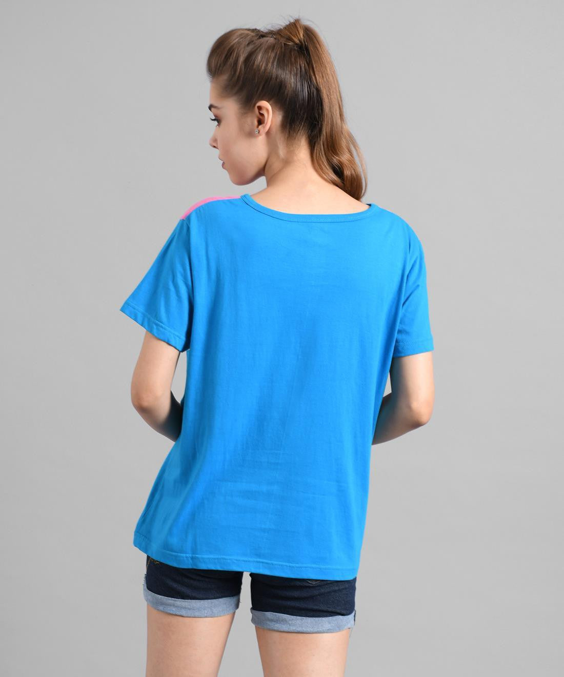 KOTTY Colorblock Women Round Neck Multicolor T-Shirt 