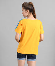 KOTTY Colorblock Women Round Neck Multicolor T-Shirt 
