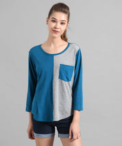 KOTTY Colorblock Women Round Neck Multicolor T-Shirt 